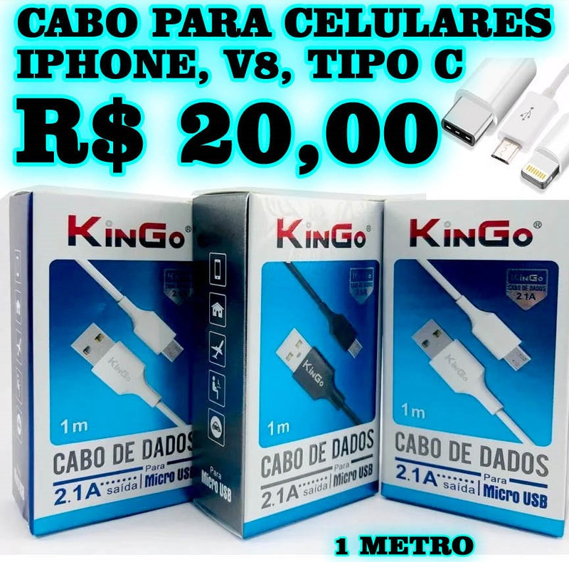 Cabo TIPO C   Kingo 1 Metro  (ORIGINAL)