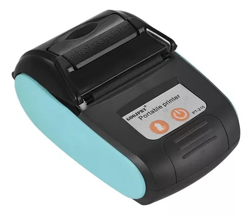 Mini Impressora  térmica portátil Bluetooth Modelo PT-210 AZUL