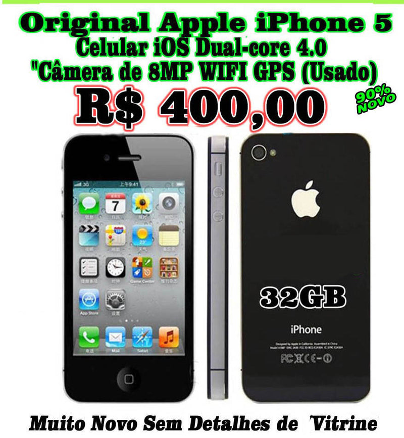 IPHONE 5 PRETO (Vitrine) PROMOÇÃO