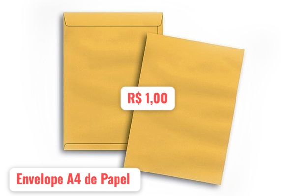 Envelope de Papel Ouro