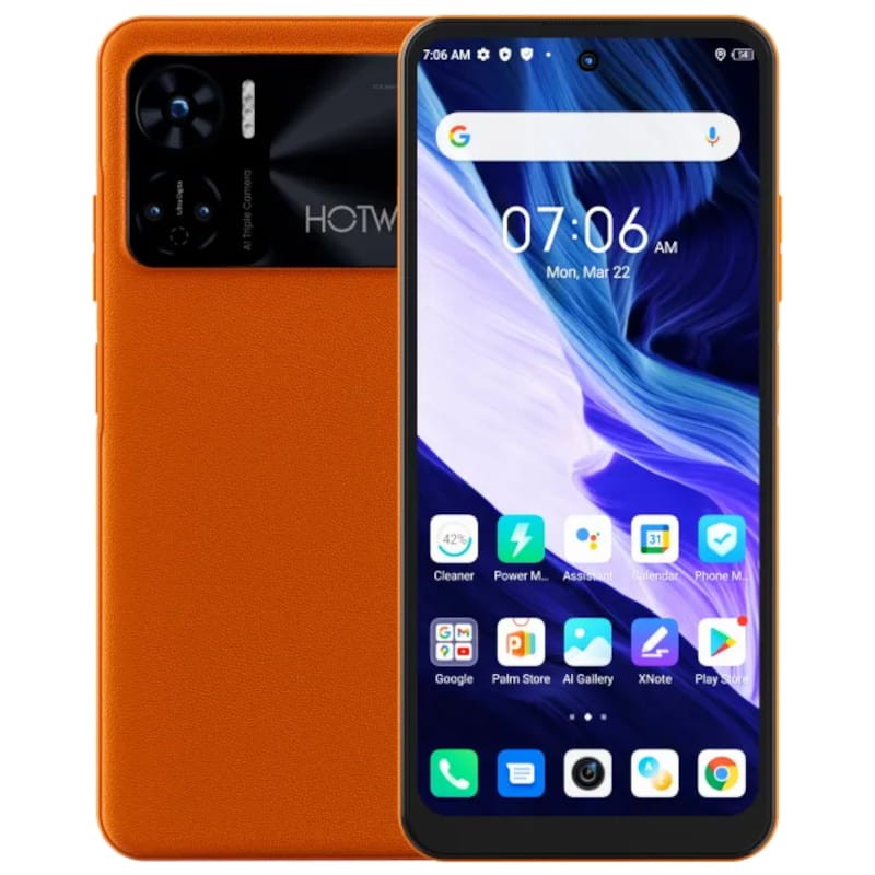 Celular Hotwav Note 12  8GB + 128GB  Laranjado